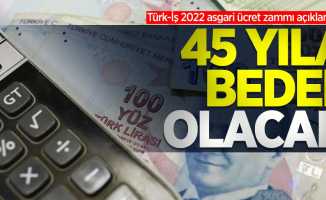 Türk-İş 2022 asgari ücret zammı açıklaması: 45 yıla bedel olacak