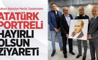 Atakum Belediye Meclis Üyelerinden Atatürk portreli hayırlı olsun ziyareti
