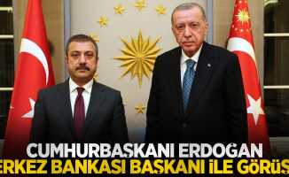Cumhurbaşkanı Erdoğan, Merkez Bankası Başkanı ile görüştü 