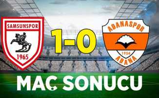 Maç sonucu: Samsunspor-1 Adanaspor-0