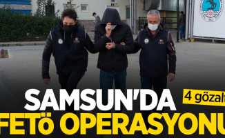 Samsun'da FETÖ operasyonu: 4 gözaltı