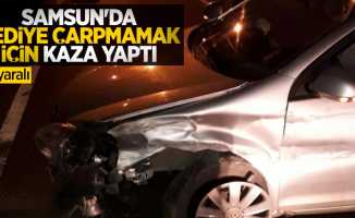 Samsun'da kediye çarpmamak için kaza yaptı: 2 yaralı