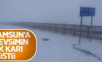 Samsun'da mevsimin ilk karı düştü 