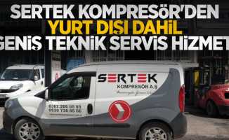 Sertek Kompresör'den geniş teknik servis hizmeti