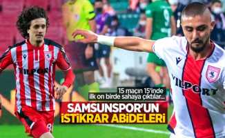 15 maçın 15'nde ilk on birde sahaya çıktılar...  Samsunspor'un istikrar abideleri 