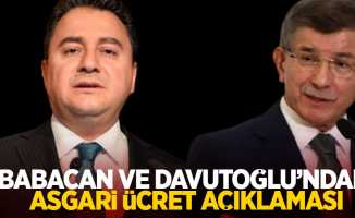 Babacan'dan ve Davutoğlu'ndan asgari ücret açıklaması