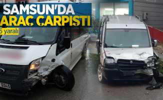 Samsun'da 2 araç çarpıştı: 5 yaralı