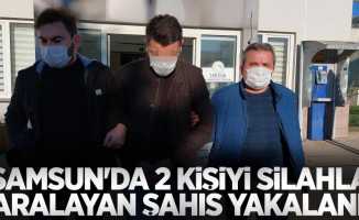 Samsun'da 2 kişiyi silahla yaralayan şahıs yakalandı 