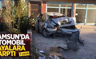 Samsun'da otomobil yayalara çarptı: 3 yaralı