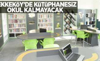Tekkeköy'de kütüphanesiz okul kalmayacak