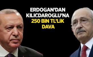 Cumhurbaşkanı Erdoğan'dan Kılıçdaroğlu'na 250 bin TL'lik dava