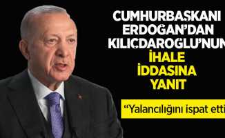 Cumhurbaşkanı Erdoğan'dan Kılıçdaroğlu'nun ihale iddasına yanıt: Yalancılığını ispat ettin