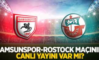 Samsunspor - FC Rostock  maçının canlı yayını var mı?