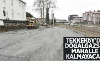 Tekkeköy'de doğalgazsız mahalle kalmayacak