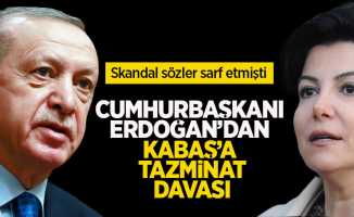 Cumhurbaşkanı Erdoğan'dan Sedef Kabaş'a tazminat davası
