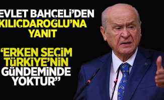 Devlet Bahçeli'den "Sonbaharda seçim bekliyorum" diyen Kılıçdaroğlu'na yanıt: Erken seçim Türkiye'nin gündeminde yoktur