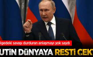 Rusya Devlet Başkanı Putin, dünyaya resti çekti: Minsk Barış Anlaşması artık yok
