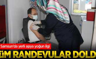 Samsun'da yerli aşıya yoğun ilgi: Tüm randevular doldu