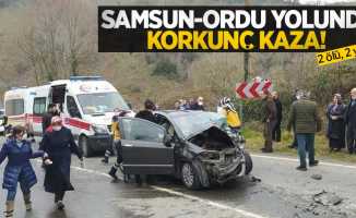 Samsun-Ordu yolunda korkunç kaza: 2 ölü, 2 yaralı