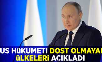 Rusya Dost Olmayan Devletlerin Listesini Yayınladı.Türkiye Listede Yer Almıyor!