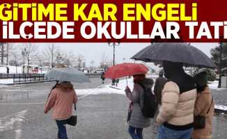 Samsun'da Eğitime Kar Engeli