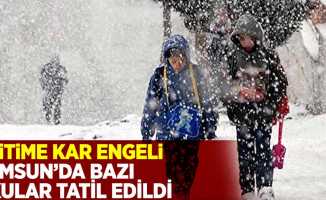 Samsun'da Eğitime Kar Engeli! İşte Tatil Olan Okullar!