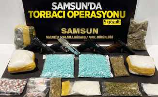 Samsun'da torbacı operasyonu: 5 gözaltı
