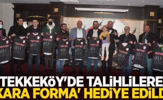 Tekkeköy'de talihlilere 'Kara Forma hediye edildi