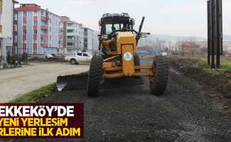 Tekkeköy'de yeni yerleşim yerlerine ilk adım