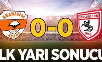 Adanaspor 0 Samsunspor 0 (İlk Devre) 