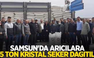Samsun'da arıcılara 135 ton kristal şeker dağıtıldı