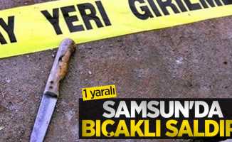 Samsun'da Bıçaklı Saldırı; 1 Yaralı