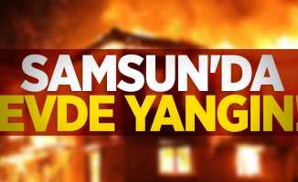 Samsun'da evde yangın! 3'ü çocuk 4 kişi hastanelik oldu