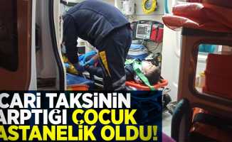 Samsun'da Taksinin Çarptığı Çocuk Hastanelik Oldu!