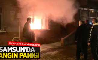 Samsun'da yangın paniği: Yaşlı adam ölümden döndü