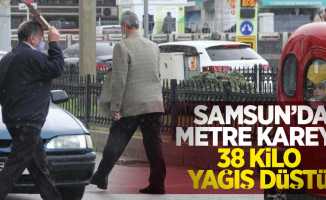 Samsun’da metre kareye 38,8 kilo yağış düştü