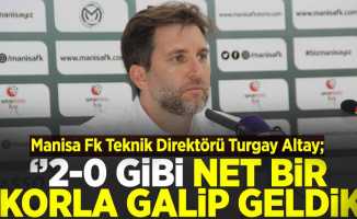 Turgay Altay; 2-0 Gibi Net Bir Skorla Galip Geldik''