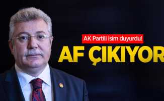 AK Partili isim duyurdu! Af çıkıyor