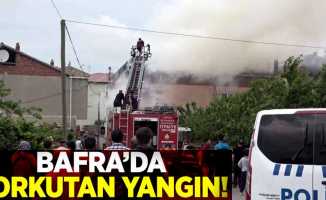 Bafra'da Korkutan Yangın