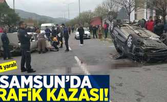 Samsun'da Feci Kaza! 1 Ölü 4 Yaralı