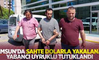 Samsun'da sahte dolarla yakalanan yabancı uyruklu tutuklandı