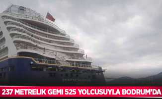 237 metrelik gemi 525 yolcusuyla Bodrum’da