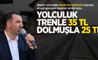 Başkan Sarıcaoğlu Kavak tren seferlerini duyurmuştu ama... Yolculuk trenle 35 TL, dolmuşla 25 TL