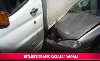 Bitlis’te trafik kazası: 1 kişi yaralandı