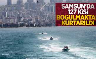 Samsun'da 127 kişiyi boğulmaktan kurtarıldı