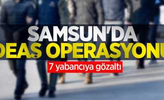 Samsun'da DEAŞ operasyonu: 7 yabancıya gözaltı