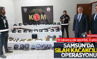 Samsun'da silah kaçakçılığı operasyonu: 4 gözaltı