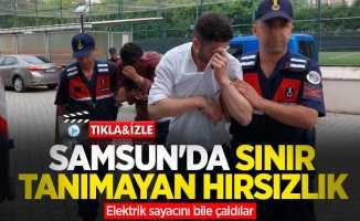Samsun'da sınır tanımayan hırsızlık: Elektrik sayacını bile çaldılar