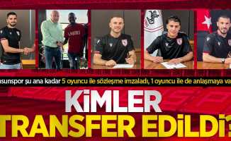 Samsunspor şu ana kadar 5 oyuncu ile sözleşme imzaladı, 1 oyuncu ile de anlaşmaya vardı... KİMLER TRANSFER EDİLDİ? 
