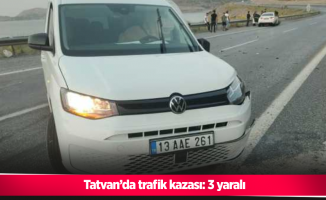Tatvan’da trafik kazası: 3 yaralı